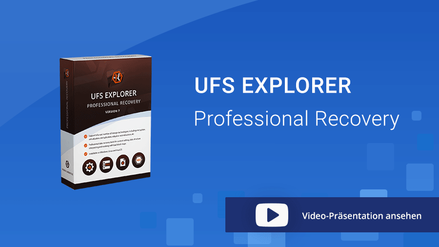 UFS Explorer Professional Recovery - Präsentation