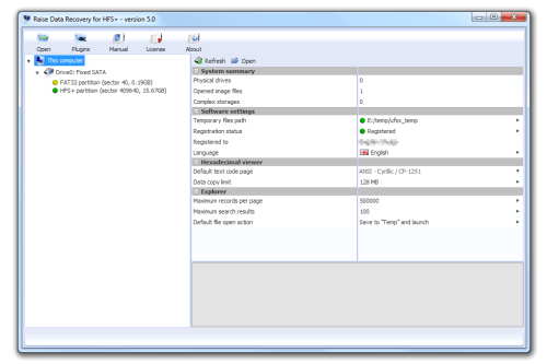 Raise Data Recovery for HFS+ screenshot