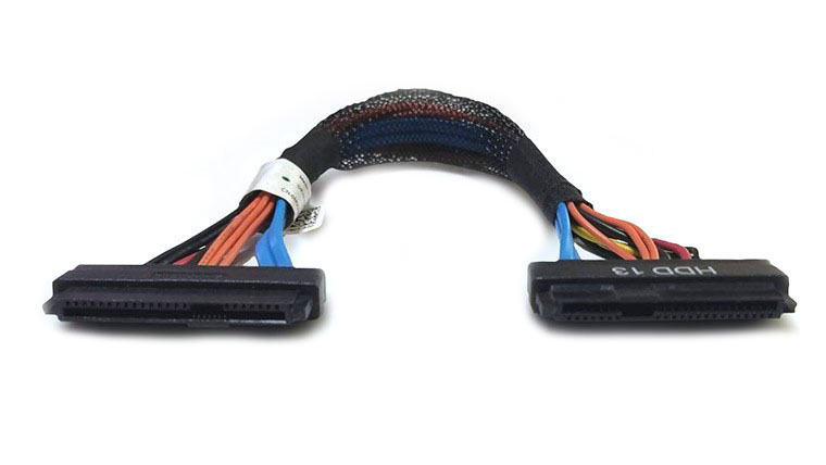 sas data and power multi-colored multi-wire cable
