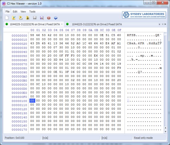 XFS start