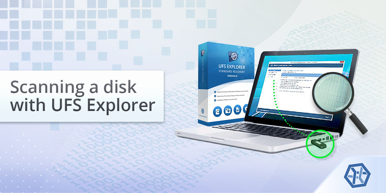 How to scan a drive in UFS Explorer
