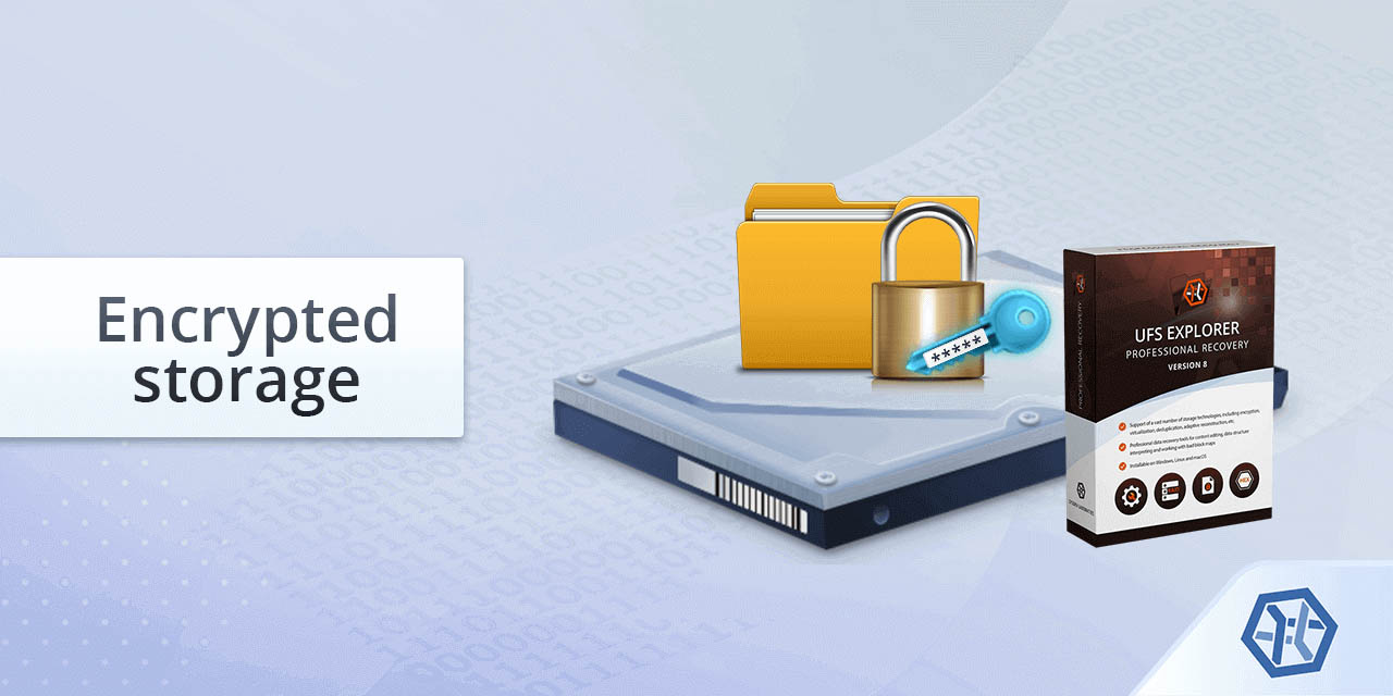 data recovery from encrypted storage using ufs explorer professional