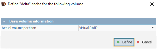 dialog to set assembled beyondraid as base data volume for drobo cache partition in ufs explorer professional recovery interface
