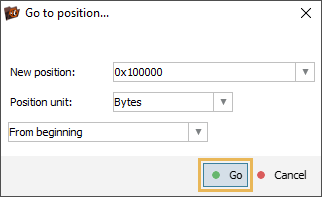 option go to position in partition manager of ufs explorer professional recovery program