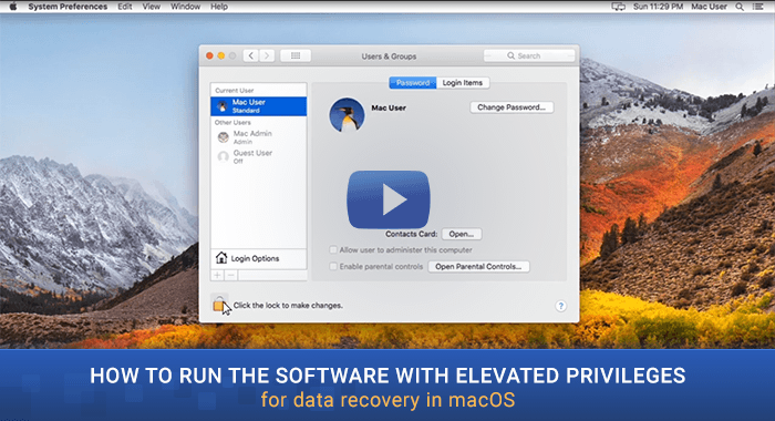preview image of video tutorial of running software with elevated privileges on macos