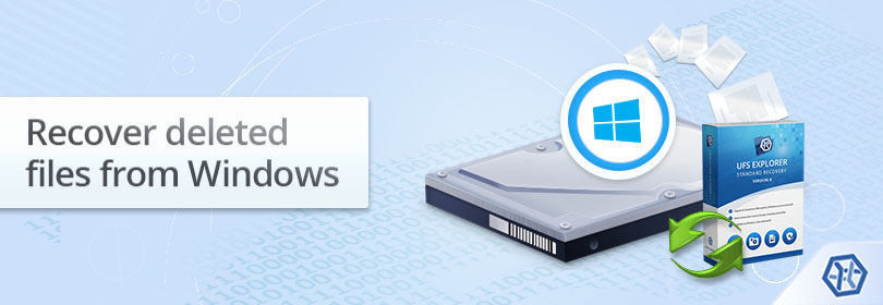 recover files deleted from windows with ufs explorer standard recovery