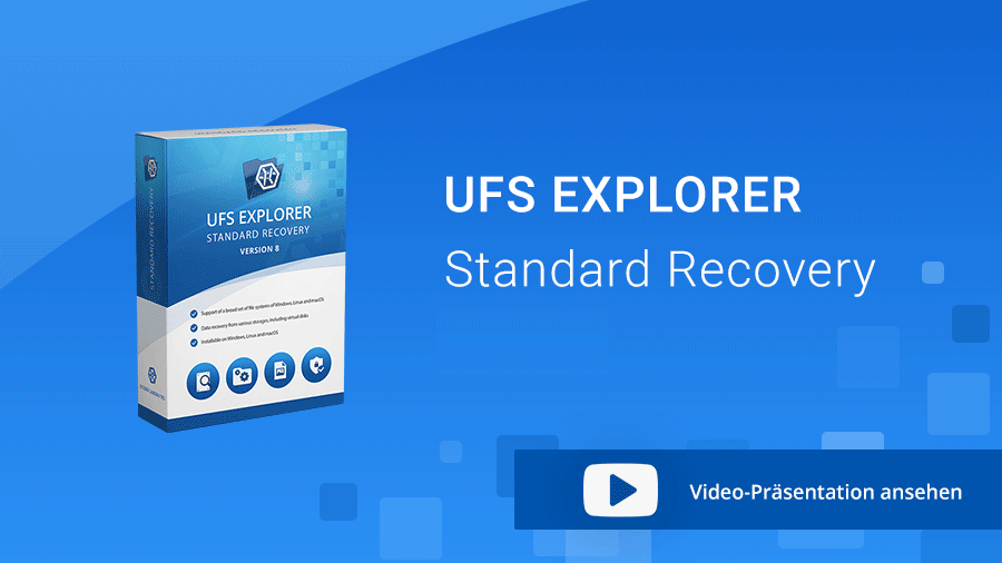 UFS Explorer Standard Recovery - Präsentation