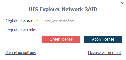 UFS Explorer Network RAID-Screenshot