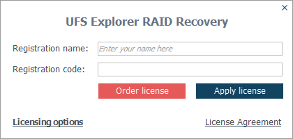 UFS Explorer RAID Recovery-Screenshot