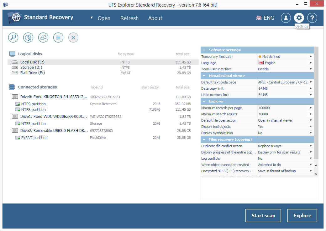 UFS Explorer Standard Recovery-Screenshot