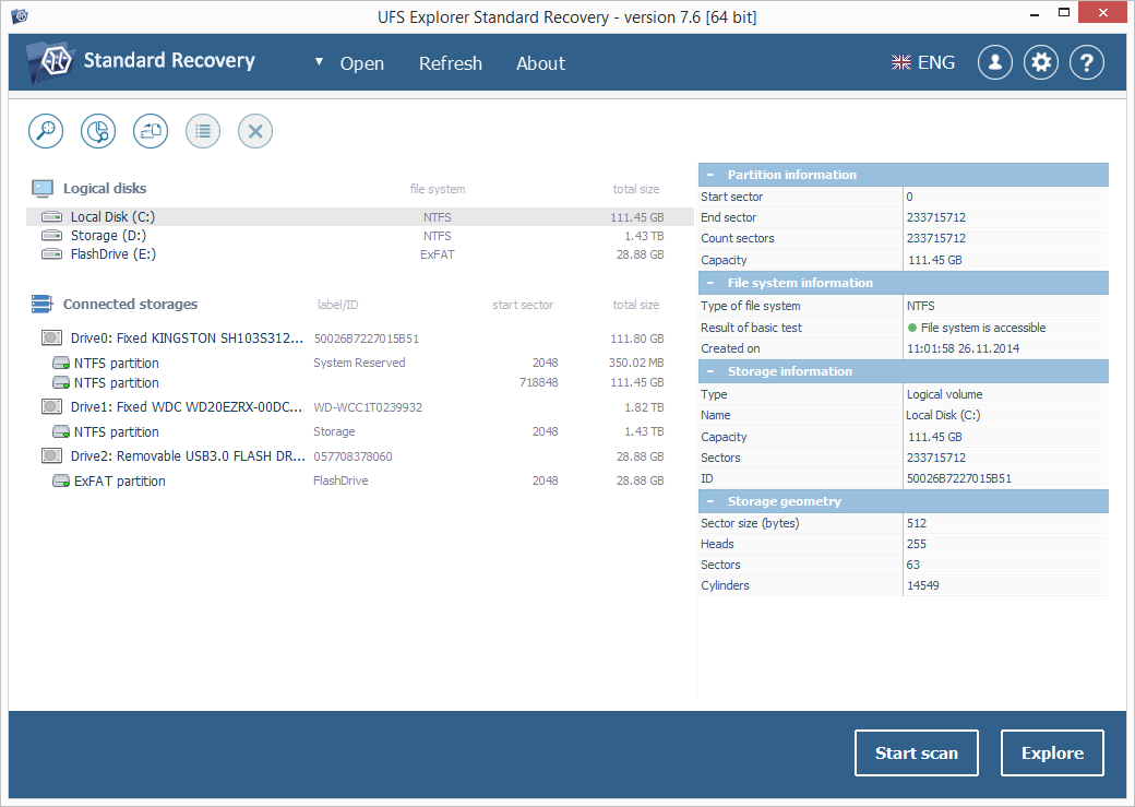 UFS Explorer Standard Recovery-Screenshot