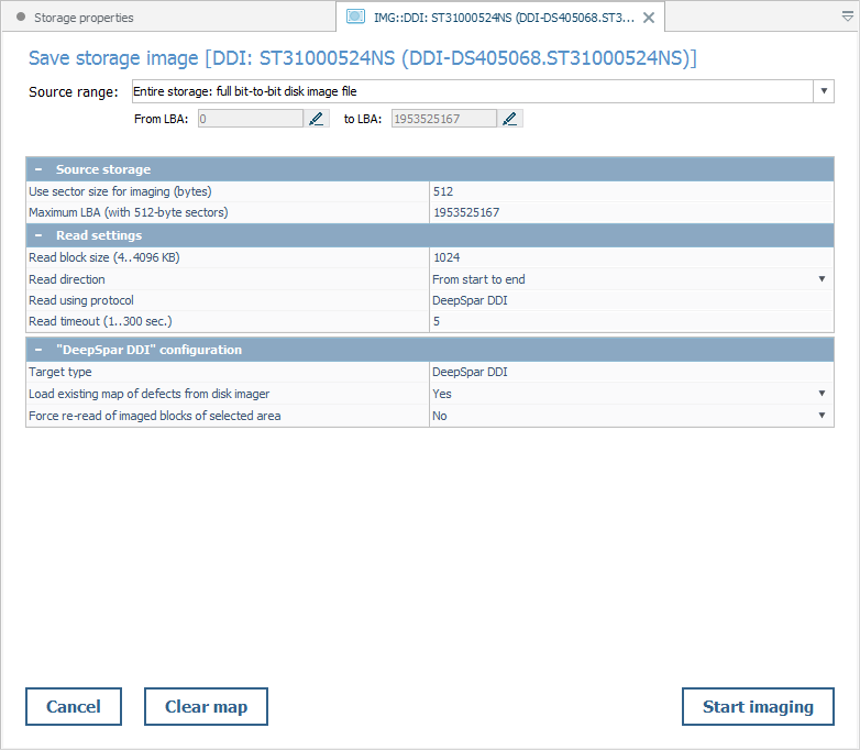 creating disk images from special sources in ufs explorer program