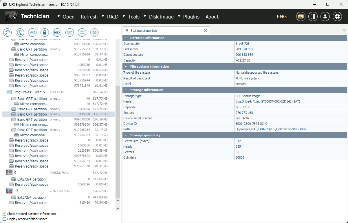 no zfs file system detected