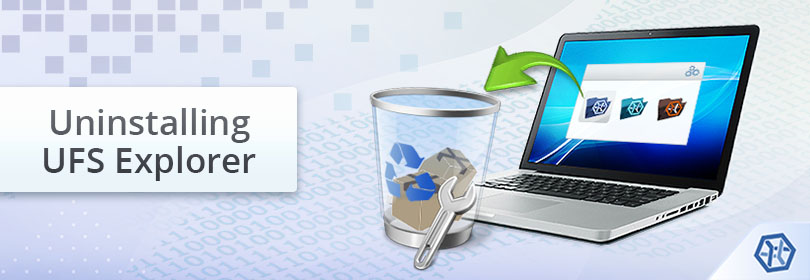 desinstalación del software ufs explorer en windows, macos y linux