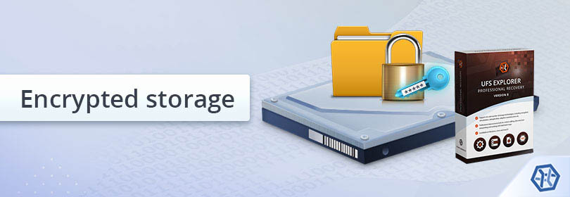 data recovery from encrypted storage using ufs explorer professional