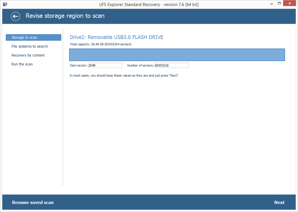 UFS Explorer Standard Recovery screenshot