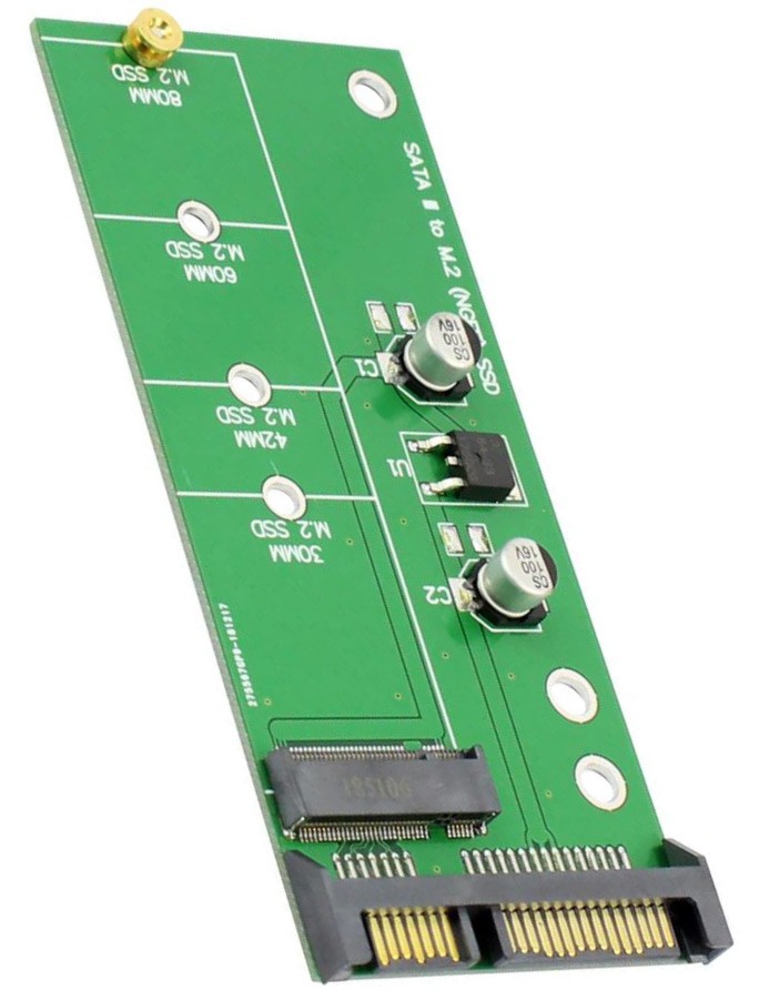 NVME to SATA Expansion Card M.2 to SATA Adapter M2 Connector Internal SSD  SATA 3