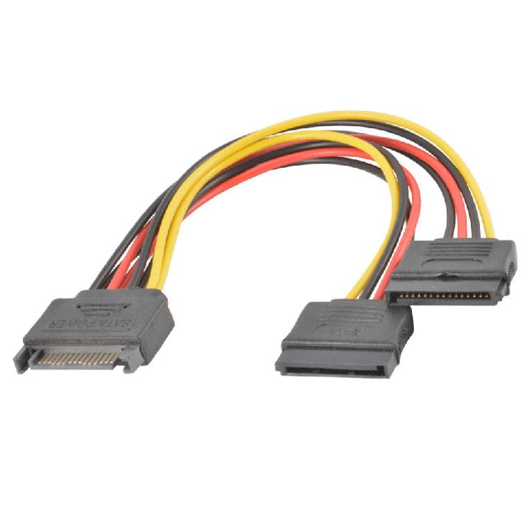 sata power splitter with colored cables