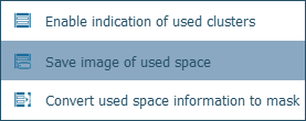 save used space to image in ufs explorer