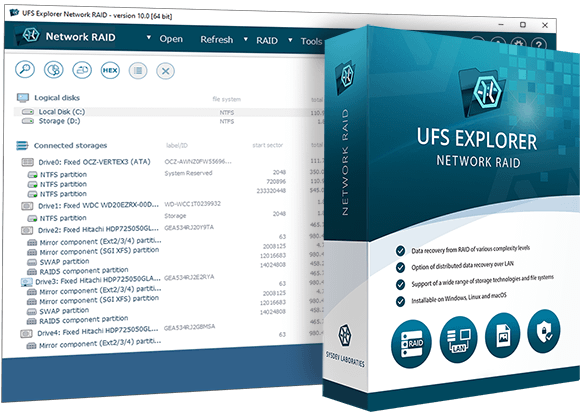 UFS Explorer Network RAID