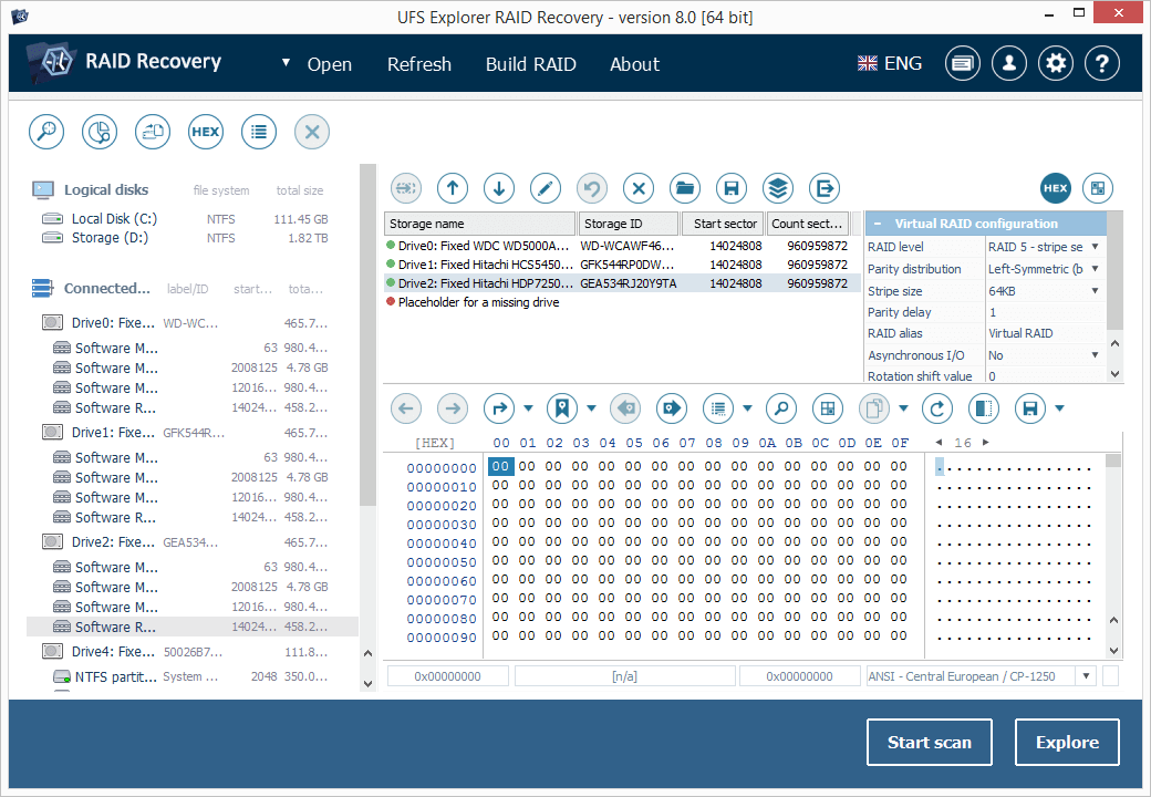 UFS Explorer RAID Recovery software