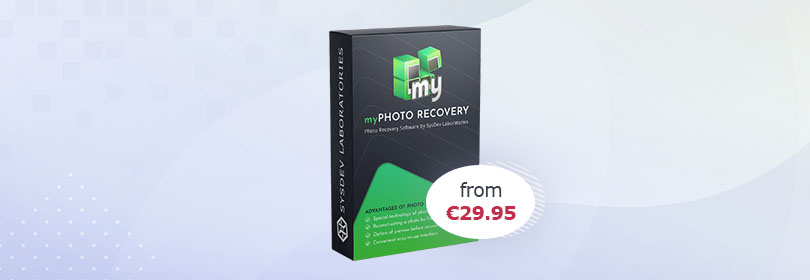 myphoto recovery program by sysdev laboratories to restore raw photos from sd cards of photo and video cameras