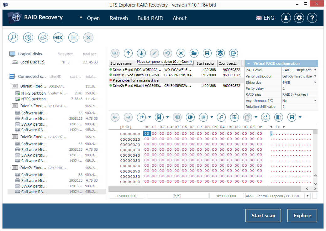 UFS Explorer RAID Recovery screenshot