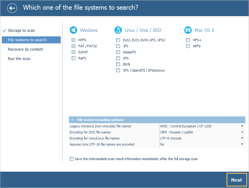 UFS Explorer Standard Recovery