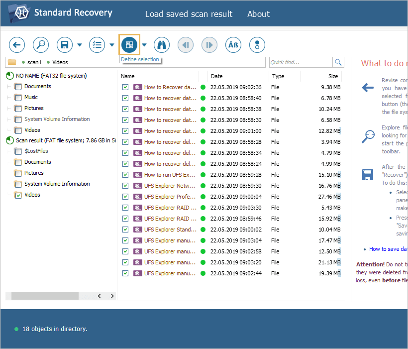 UFS Explorer Standard Recovery screenshot