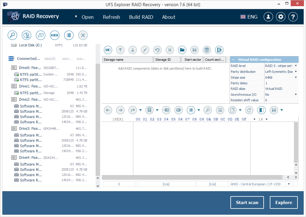 UFS Explorer RAID Recovery screenshot