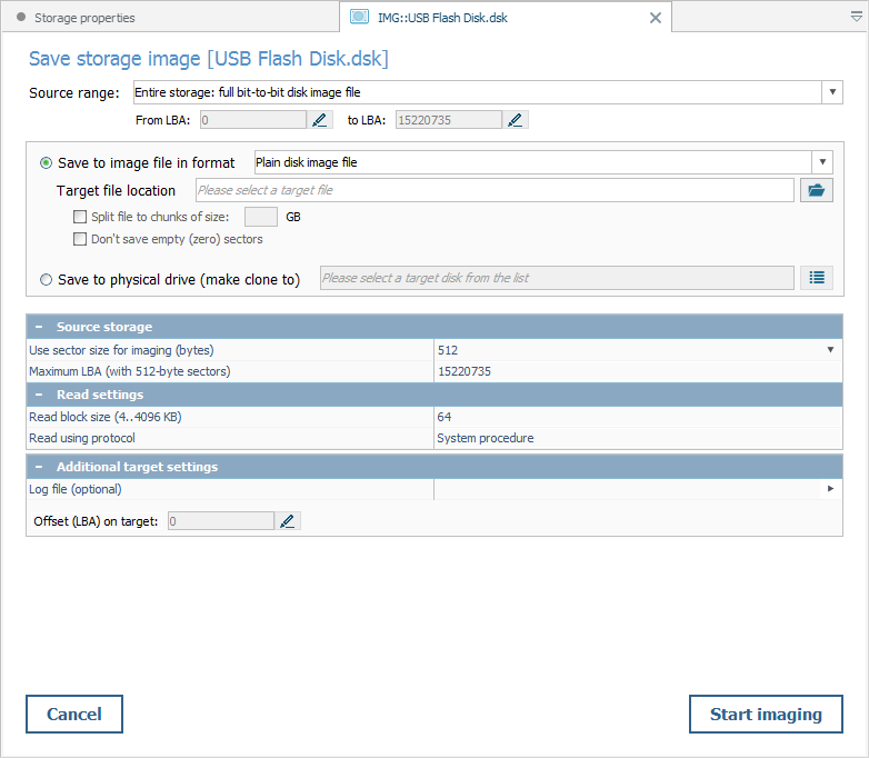 creating disk images from other disk images in ufs explorer program