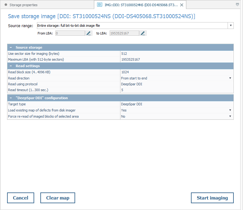 creating disk images from special sources in ufs explorer program