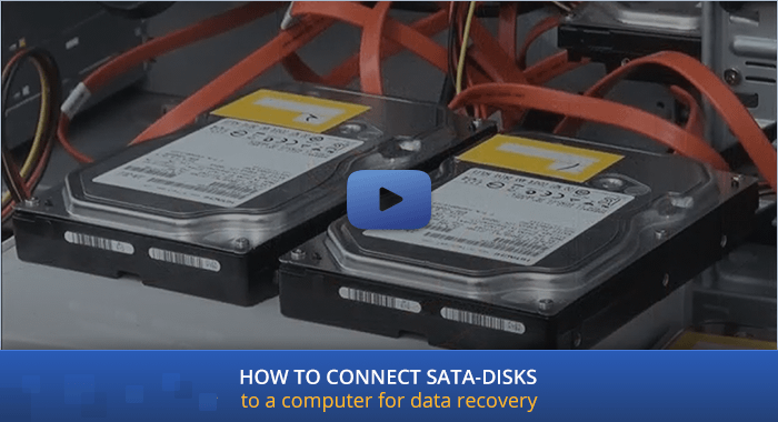 preview image of video tutorial of connecting sata drives to computer