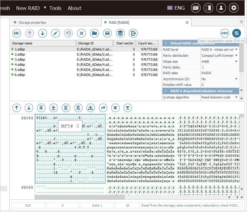 example of raid processing in ufs explorer