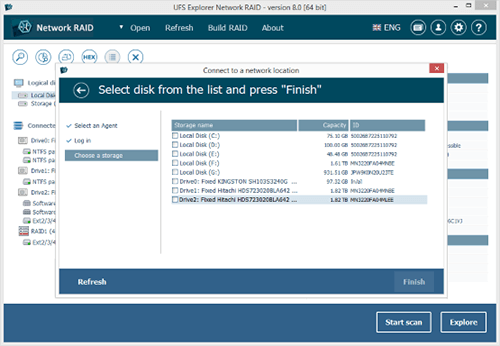 UFS Explorer Network RAID