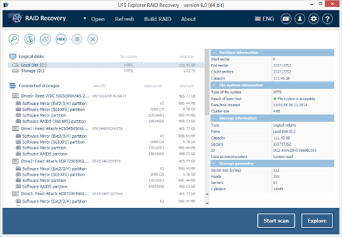 UFS Explorer RAID Recovery