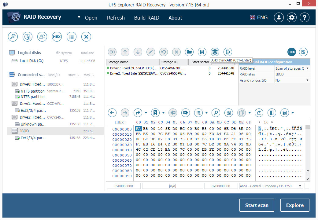 button build this raid in raid building tool in ufs explorer raid recovery program