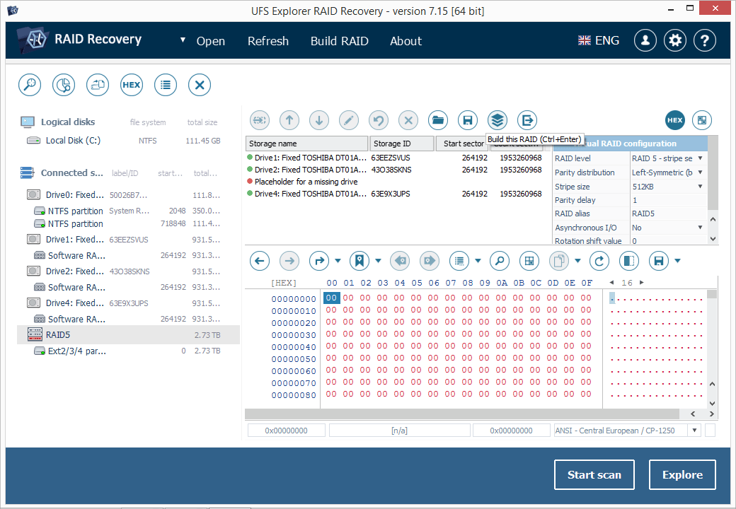 raid builder build this raid button in ufs explorer raid recovery software