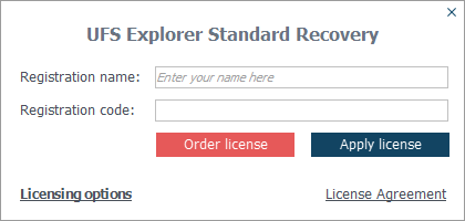 UFS Explorer Standard Recovery screenshot