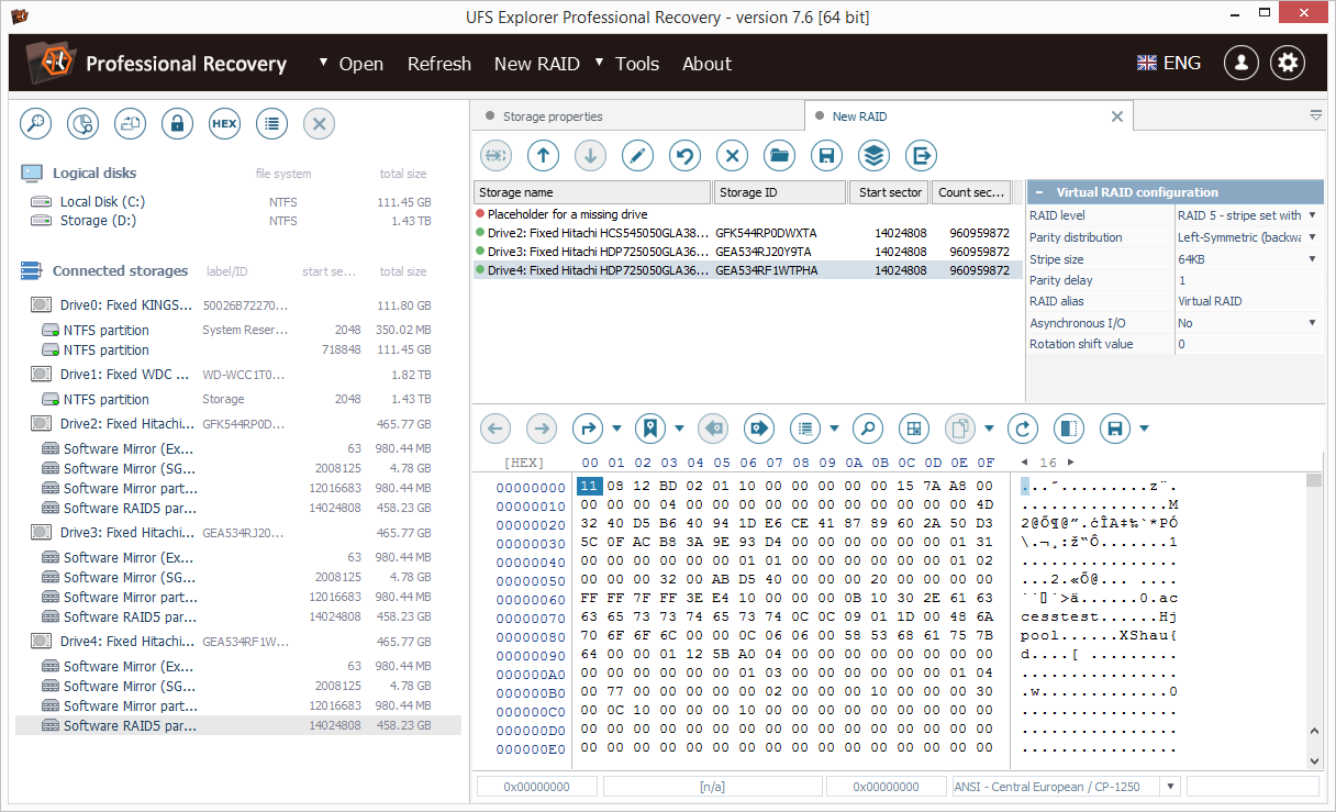 Скриншот UFS Explorer Professional Recovery